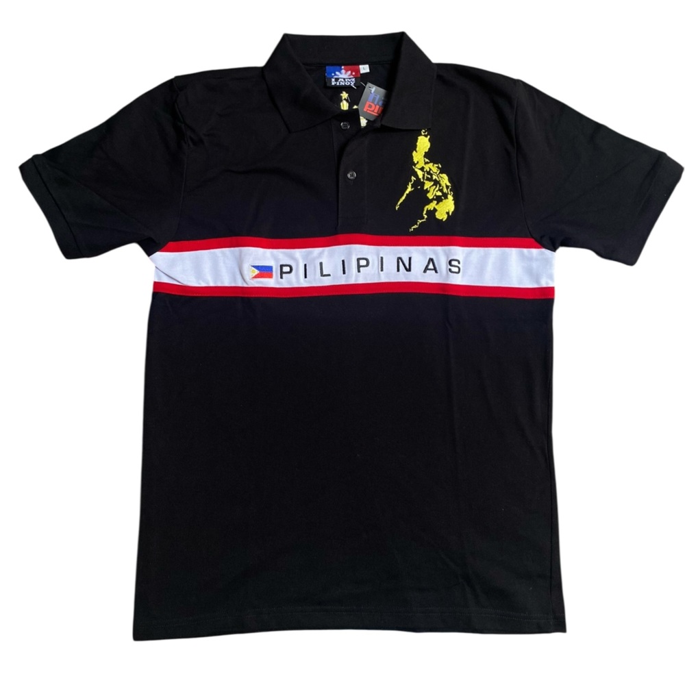 Vintage 90s Philippines Polo Shirt I-Am-Pinoy Size L